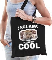 Sac en coton Animaux jaguar adulte + enfant noir - jaguars are cool shopping bag / gym bag / sports bag - cadeau jaguars fan