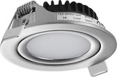 LED inbouwspot Nikkel - Dimbaar - 5 Watt - 2700K Extra Warm Wit - IP44 (Stof en spatwaterdicht) - Inbouwdiepte 23 mm