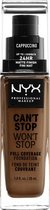 NYX Professional Makeup - Can't Stop Won't Stop Foundation - Cappucino