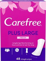 Carefree Plus Large Fresh 48 stuks