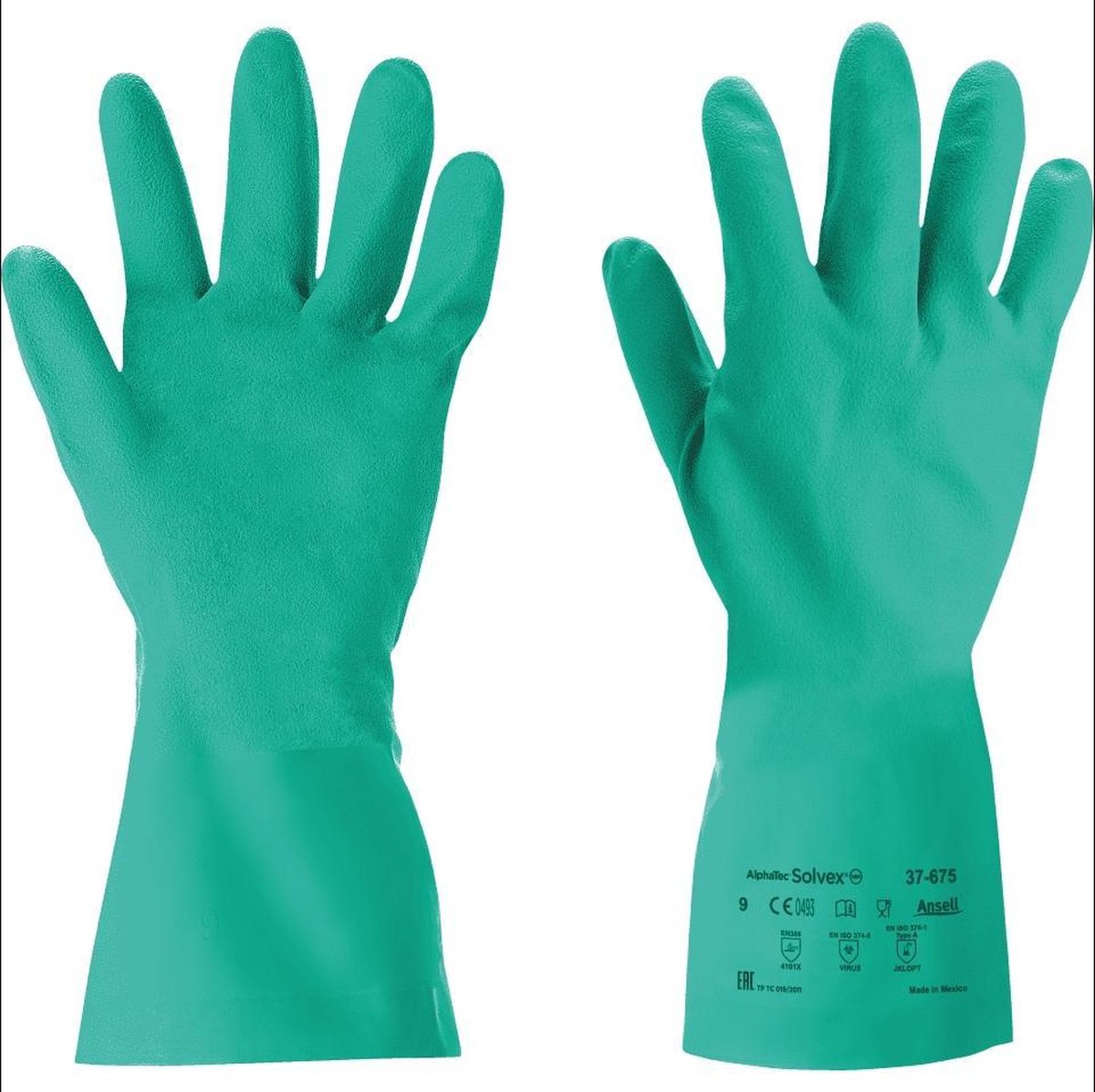Chemisch bestendige handschoen Ansell Sol-Vex® 37-675, verschillende maten 7 (S)