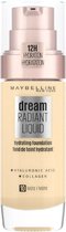 Maybelline Dream Radiant Liquid - 10 Ivory - Foundation Geschikt voor de Droge Huid met Hyaluronzuur - 30 ml