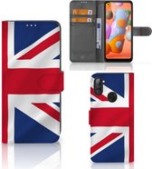 Telefoonhoesje Geschikt voor Samsung Galaxy M11 | A11 Wallet Book Case Groot-Brittannië