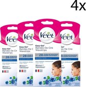 Veet Ontharingsstrips - Gezicht Sensitive - 20 stuks x4