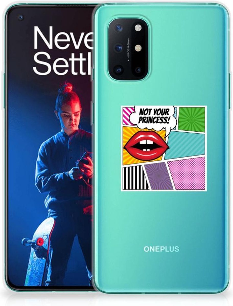 OnePlus 8T Silicone Back Cover Popart Princess