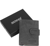 Leather hunter credit case holder black+box