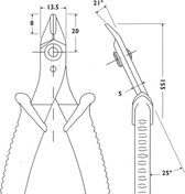 Piergiacomi PG-TR25 Striptang 128 Mm Precisie