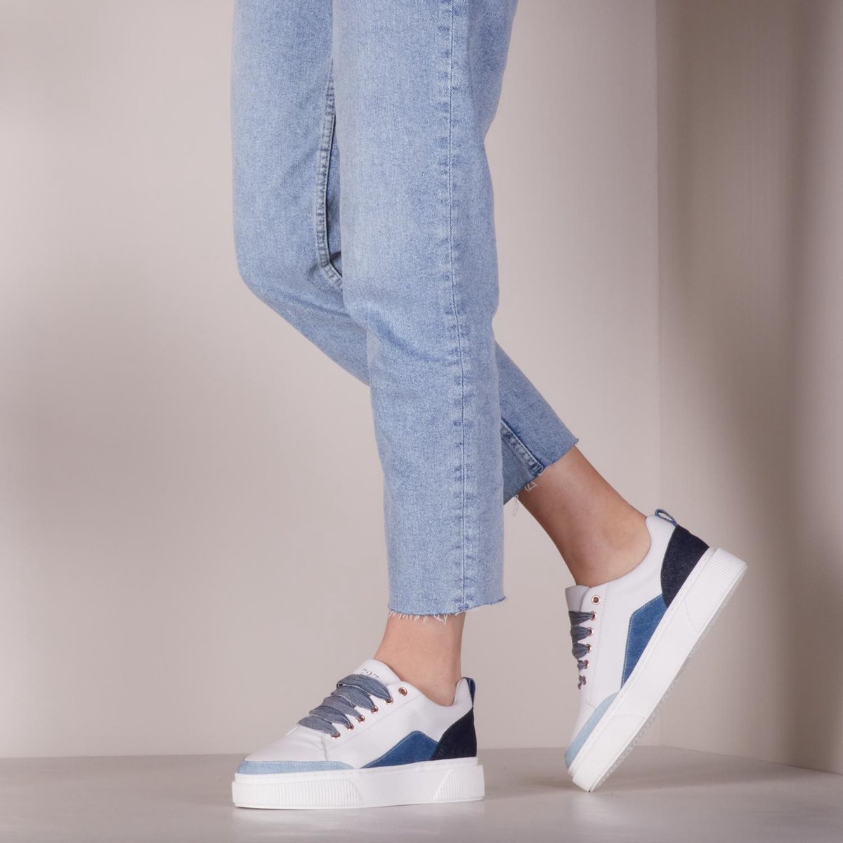 Cycleur de Luxe Sofia Lage sneakers - Leren Sneaker - Dames - Wit - Maat 39  | bol.com