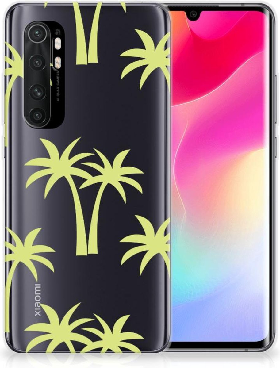 Back Cover voor Xiaomi Mi Note 10 Lite TPU Case Palmtrees