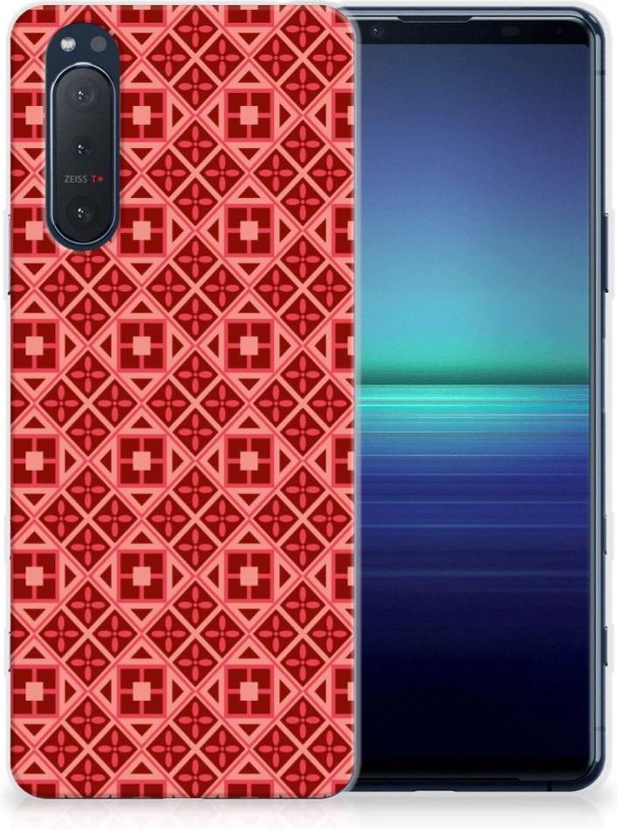 Sony Xperia 5II TPU bumper Batik Rood