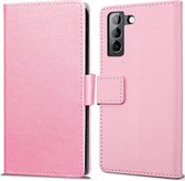 Cazy Book Wallet hoesje voor Samsung Galaxy S21 Plus - roze