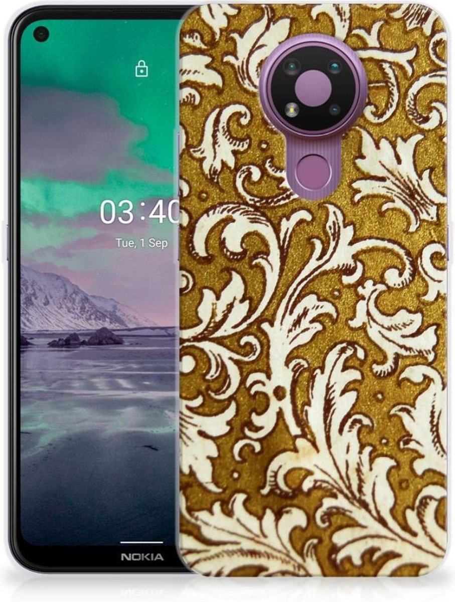 Siliconen Hoesje Nokia 3.4 Barok Goud