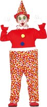 Fiestas Guirca Verkleedpak Clown Junior Polyester Rood Mt 5-6 Jaar