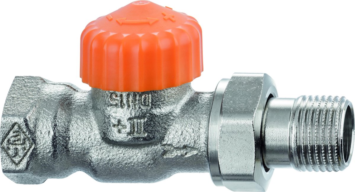Heimeier Radiatorkraan thermostatisch dynamisch Eclipse recht 1/2" DN15 instelbaar