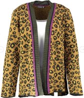 Geisha relaxed fit vest met glitter op de grijze boord - valt ruim - Maat S