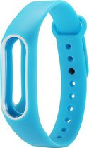 By Qubix - Xiaomi Mi band 2 DUO COLOR bandje voor CA0600B - Blauw