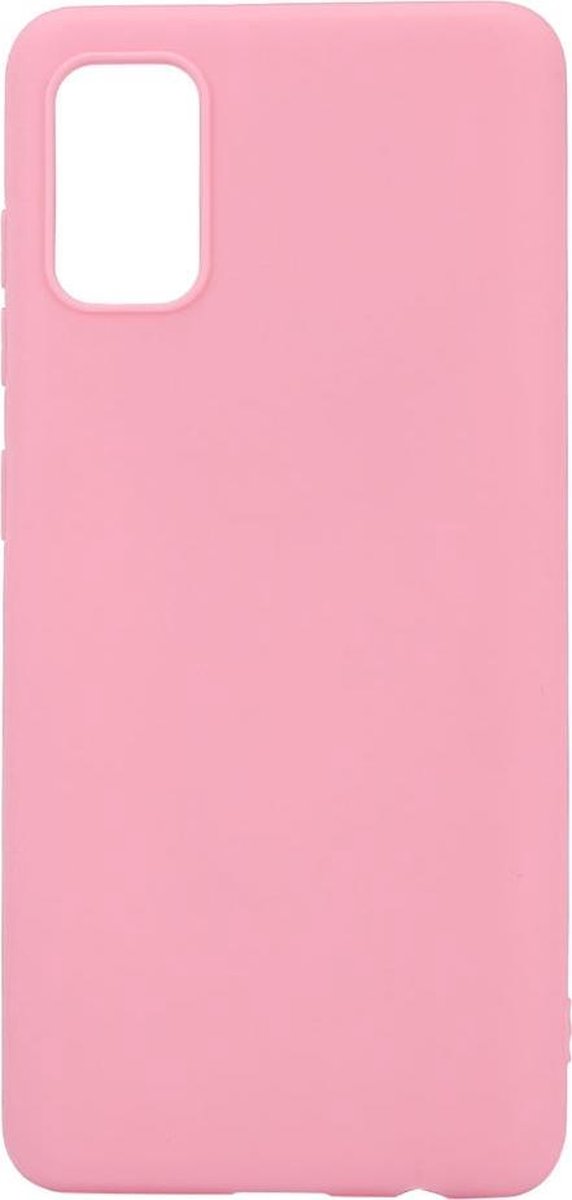 Shop4 - Geschikt voor Samsung Galaxy A41 Hoesje - Zachte Back Case Mat Roze