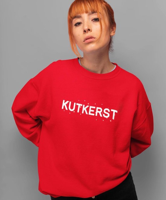 Foute Kersttrui Rood - Met tekst: Kutkerst - XS Kerstkleding voor dames & heren | bol.com