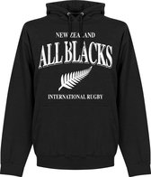 Nieuw Zeeland All Blacks Rugby Hooded Sweater - Zwart - S