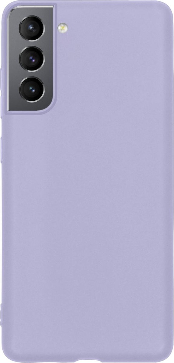 Hoes - Geschikt voor Samsung Galaxy S21 Plus - Sterk & Shockproof - Hoesje Cover - Siliconen Case - Lila