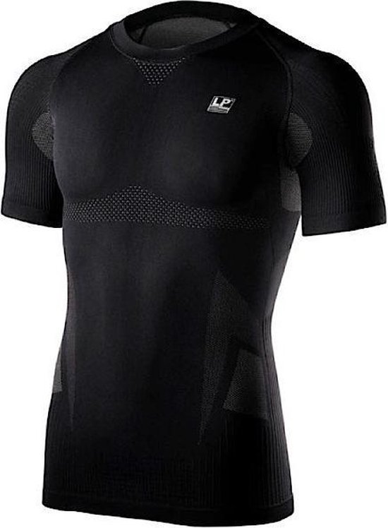 LP EmbioZ Schouder Compressie Top SS - thermoshirts - zwart - Mannen