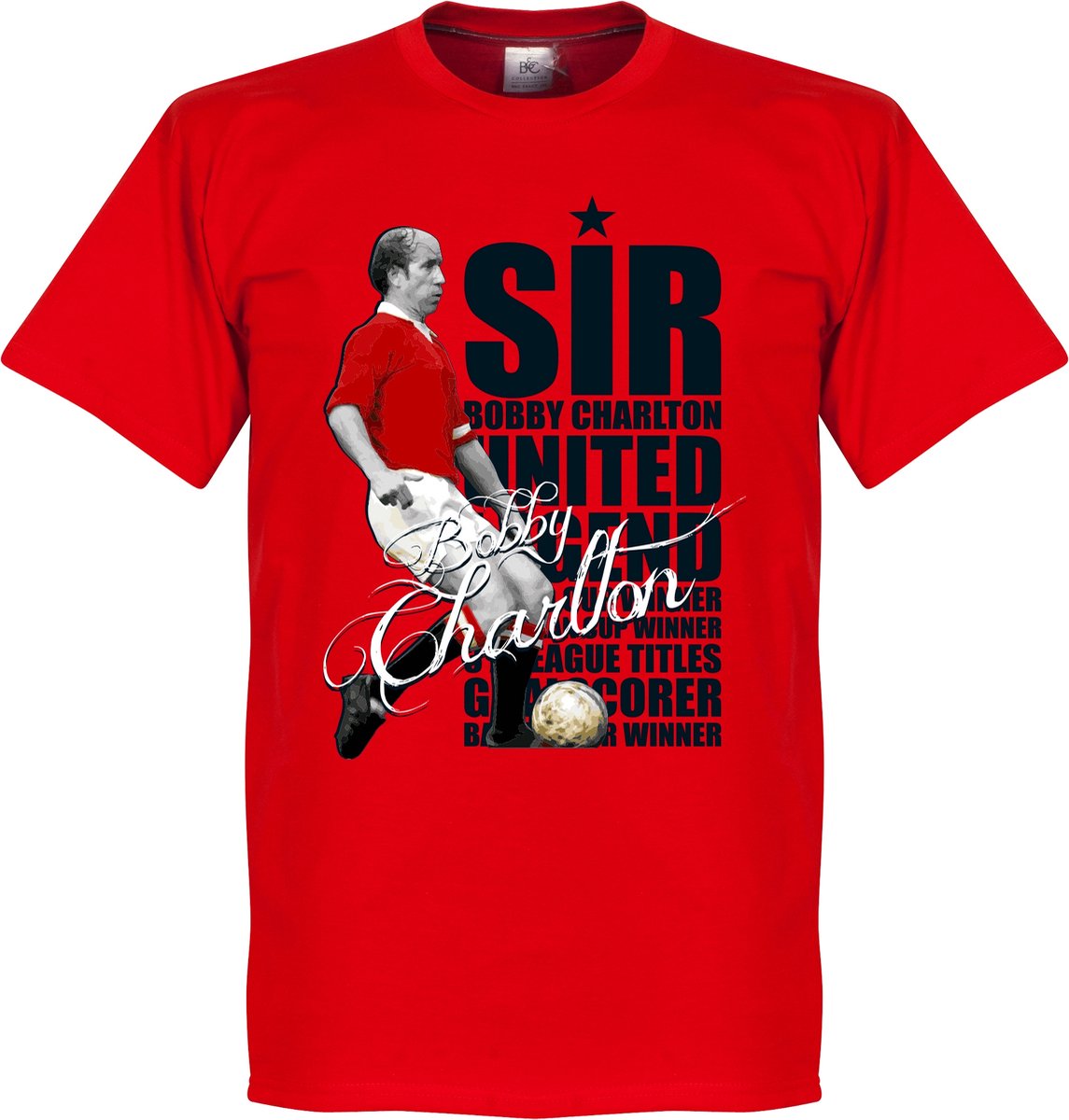 1145x1200.jpg Sir Bobby Charlton Legend T-Shirt - L - Afbeelding 1