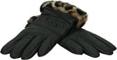 UGG FAUX FUR CUFF LOGO TECH GLOVEW - Uniseks Handschoenen - Kleur: Zwart - Maat: M