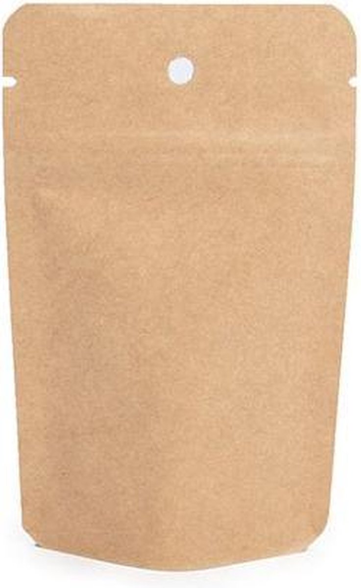 Goedkoopste Kraft Stazakken 80x50x130mm met ophanggat - 100 st