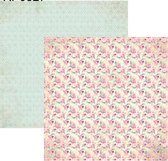 RP0327 Springtime Collection - Small Flowers Double-sided patterned paper 12x12 200 gsm