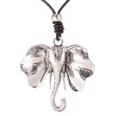 Juleeze Halsketting Dames Zilverkleurig Rond Olifant Ketting Dames