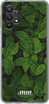 6F hoesje - geschikt voor Samsung Galaxy A32 5G -  Transparant TPU Case - Jungle Greens #ffffff