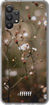 6F hoesje - geschikt voor Samsung Galaxy A32 5G -  Transparant TPU Case - Flower Buds #ffffff