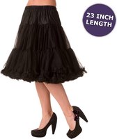 Banned 50's Petticoat Knie Lengte Zwart