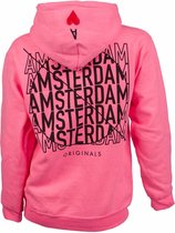 Amsterdam Originals Hoodie Pink maat Extra Large Amsterdam Liesdelsluis