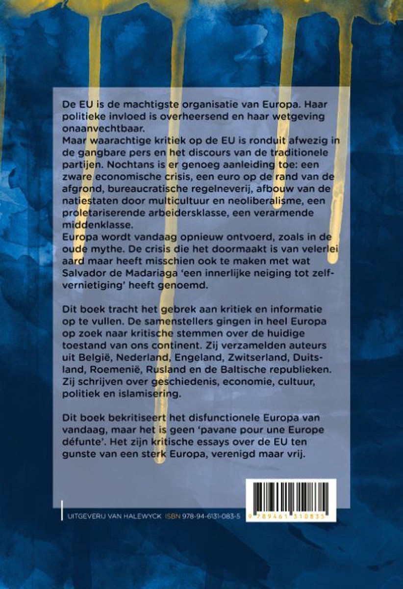 Europa wankelt - back cover