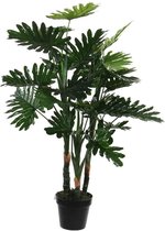 Mica Decorations philodendron in plastic pot maat in cm: 100 x 60 - GROEN