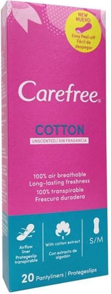 Carefree Protegeslips Cotton 20 Uds