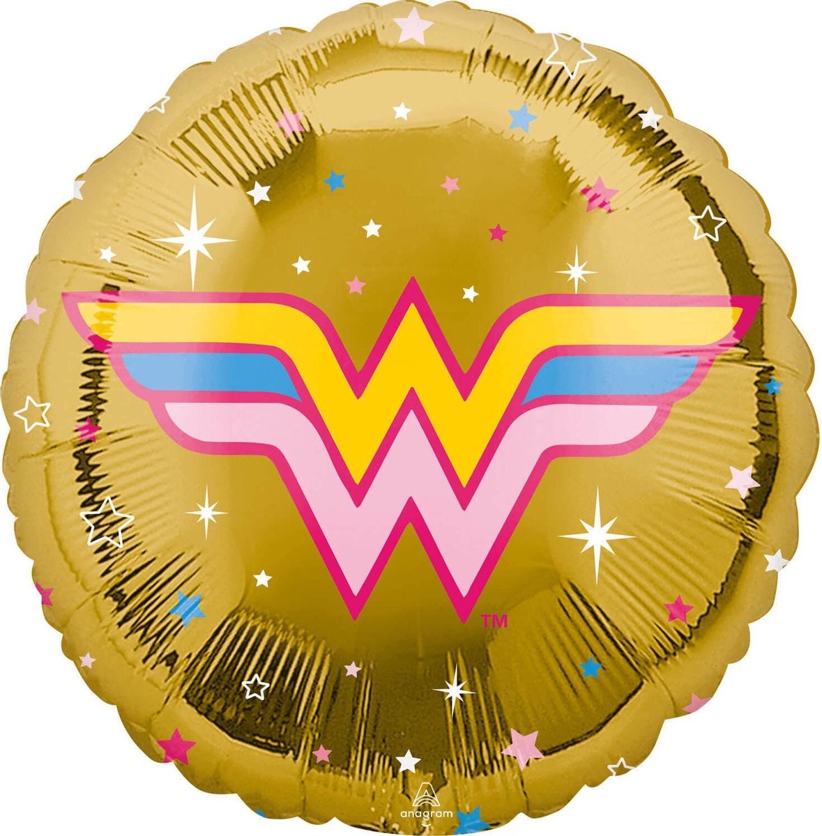 Amscan Folieballon Wonder Woman Meisjes 43 Cm Goud