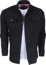 New Republic - Heren Overhemd - Overshirt - Flanel - Zwart