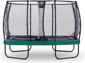 EXIT Elegant Premium trampoline rechthoek 244x427cm met Deluxe veiligheidsnet - groen