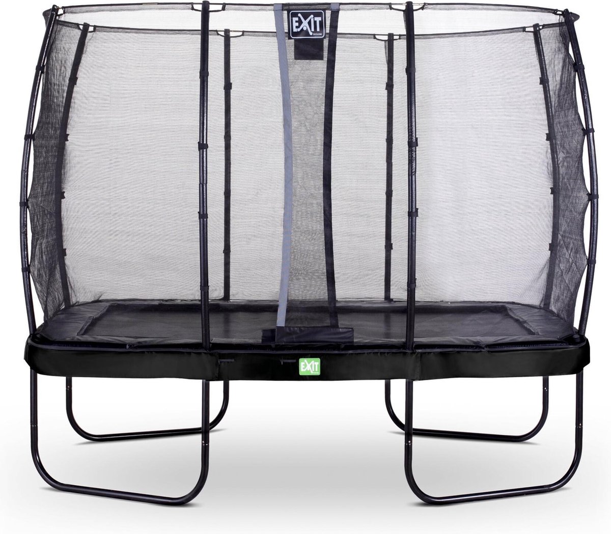 EXIT Elegant trampoline rechthoek 214x366cm - zwart