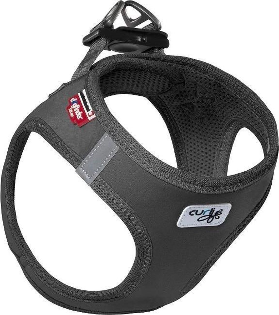 Curli Hondentuigje Harness 45-50 Cm Softshell Mesh/nylon Zwart