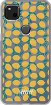 6F hoesje - geschikt voor Google Pixel 4a -  Transparant TPU Case - Lemons #ffffff