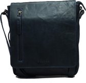 Bagsac Leren Schoudertas 7009 Navy