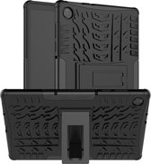Cazy Lenovo Tab M10 HD Gen 2 hoes - Rugged Hybrid - zwart