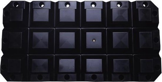 Défense Plat Multifender Talamex - 60 X 30 X 8 Cm - Noir - Protection Bateau
