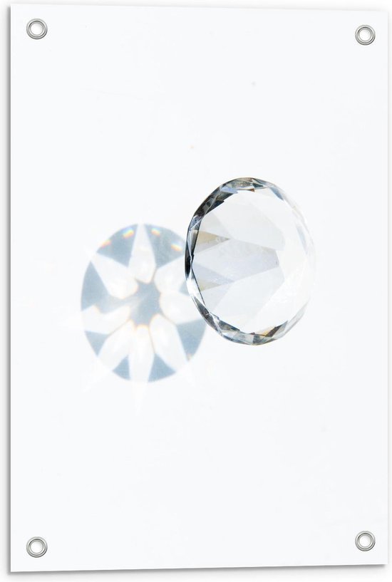 Tuinposter - Mooie Heldere Diamant - Foto op Tuinposter (wanddecoratie voor buiten en binnen)