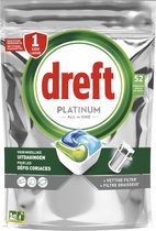Dreft Platinum All In One Regular - 52 pièces - Tablettes pour lave-vaisselle
