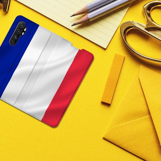Bookcase Xiaomi Mi Note 10 Lite Smart Cover Drapeau Français