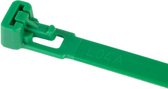 TD47 Hersluitbare Kabelbinders 7,6 x 200 mm Groen